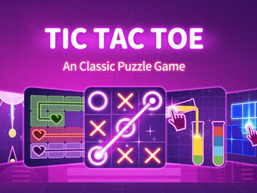 Tic Tac Toe A Group Of Classic Game 